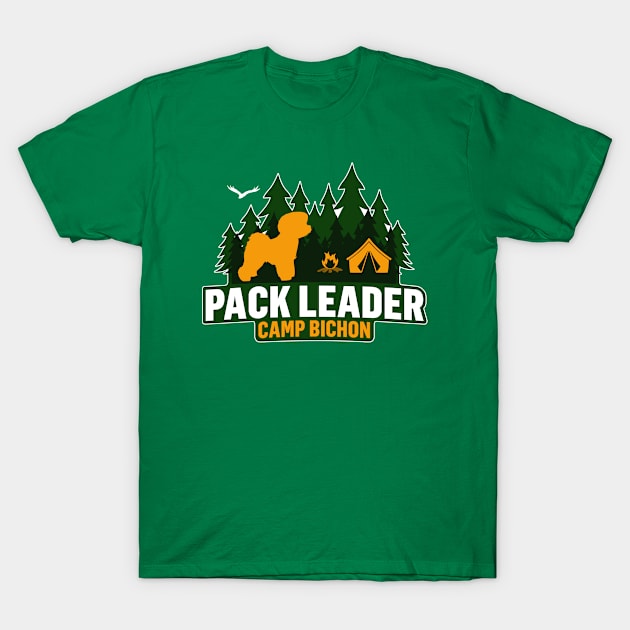 Camp Bichon Frise Pack Leader T-Shirt by Rumble Dog Tees